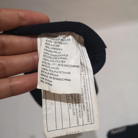 Auclair moto gloves leather and fabric combination - Picture 5 of 7